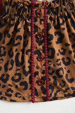 Leopard Pumpkin Skirt Set