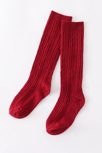 Knee-High Knit Socks