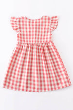 Red Plaid Button Down Dress