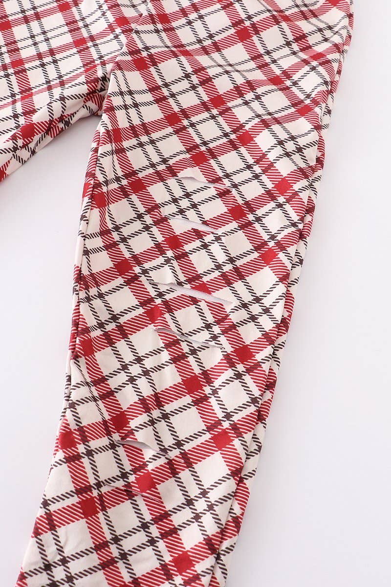 Red Reindeer Bell Sleeve Pant Set