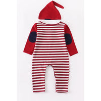 Striped Romper with Hat Set