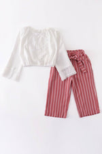 MauveTassle Pant Set