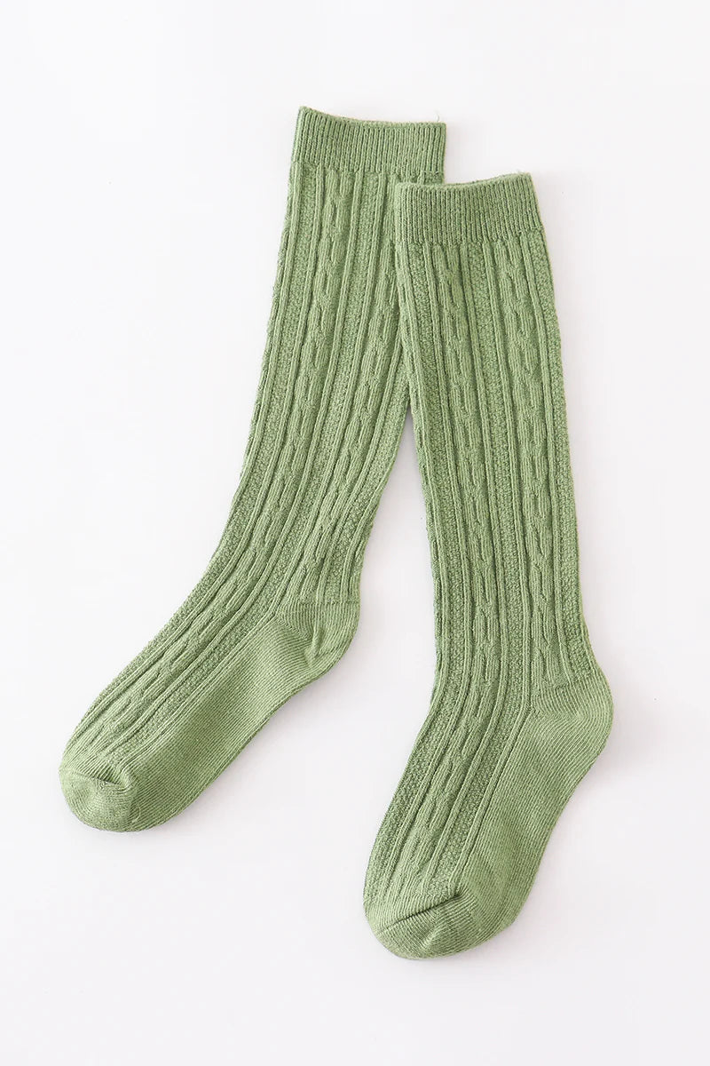 Knee-High Knit Socks