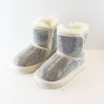 Handcrafted Rhinestone Boot With Fur