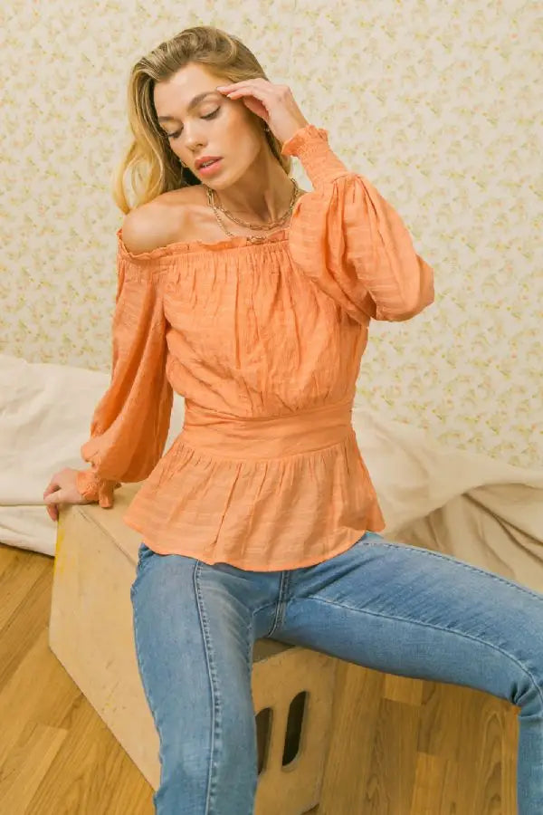 Off Shoulder Ruffled Top
