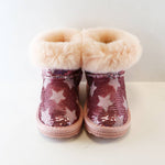 Handcrafted Sequin Star Furry Boot
